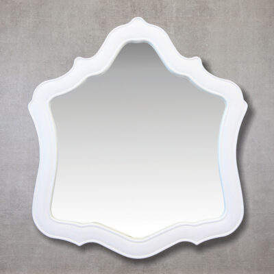 32″ x 35″ Gloss White Framed Mirror </br></br>GM1041MR-GW NEW MODEL</br>