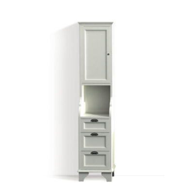 18″ Matte White Miller Freestanding Side Cabinet</br></br>SW04-SW NEW MODEL</br>